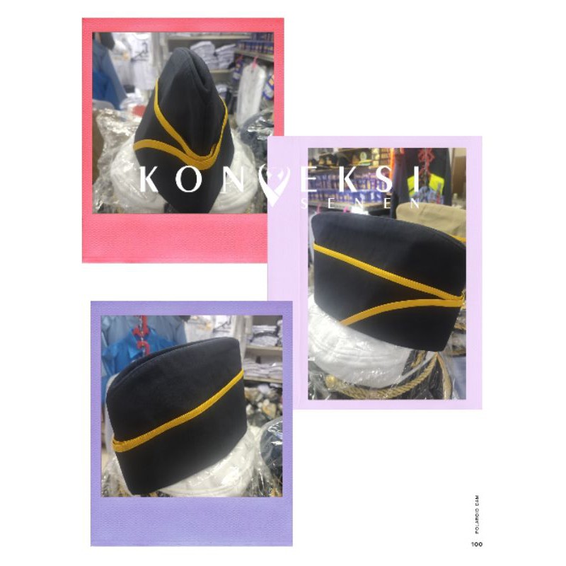 TOPI MUT PERHUBUNGAN PRIA LIST KUNING