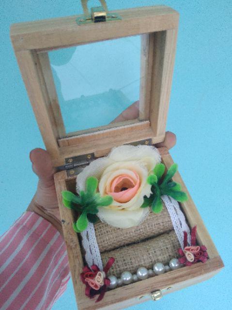 Bc2 Bantalan Cincin Ring Barier Bahan Mahar Ring Box Kerajinan Tempat Cincin