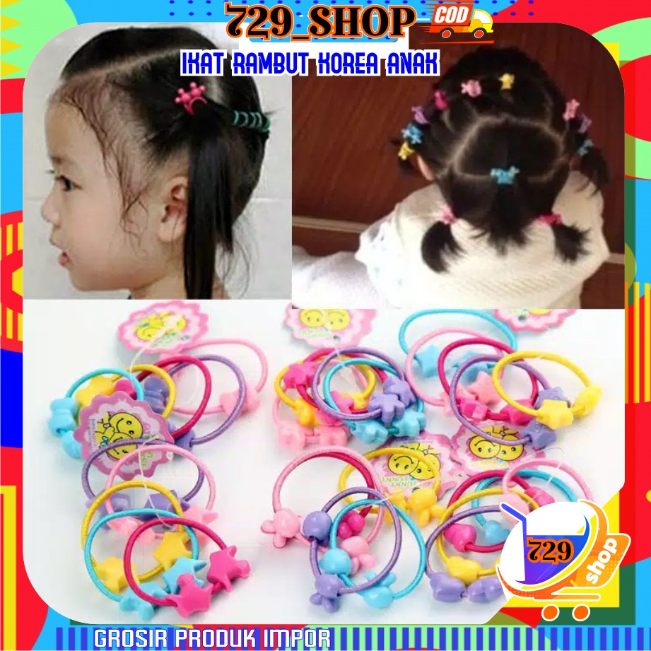 Ikat Rambut Anak-Anak Karakter Lucu Korean Style Import Best Seller