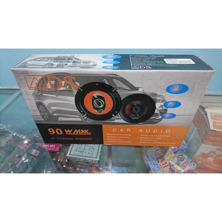 Speaker mobil ADS ad602BL COAXIAL 6inch 2 way JERNIH