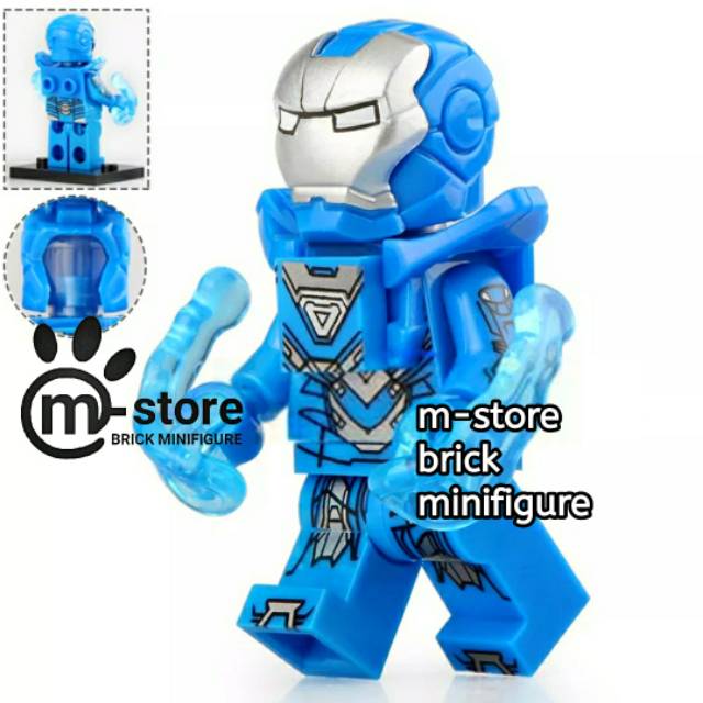 lego iron man blue steel