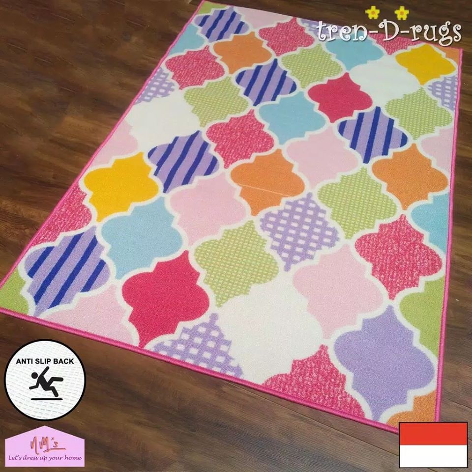 KARPET PINK / KARPET SHABBY / Karpet Lantai Permadani / Karpet Bulu