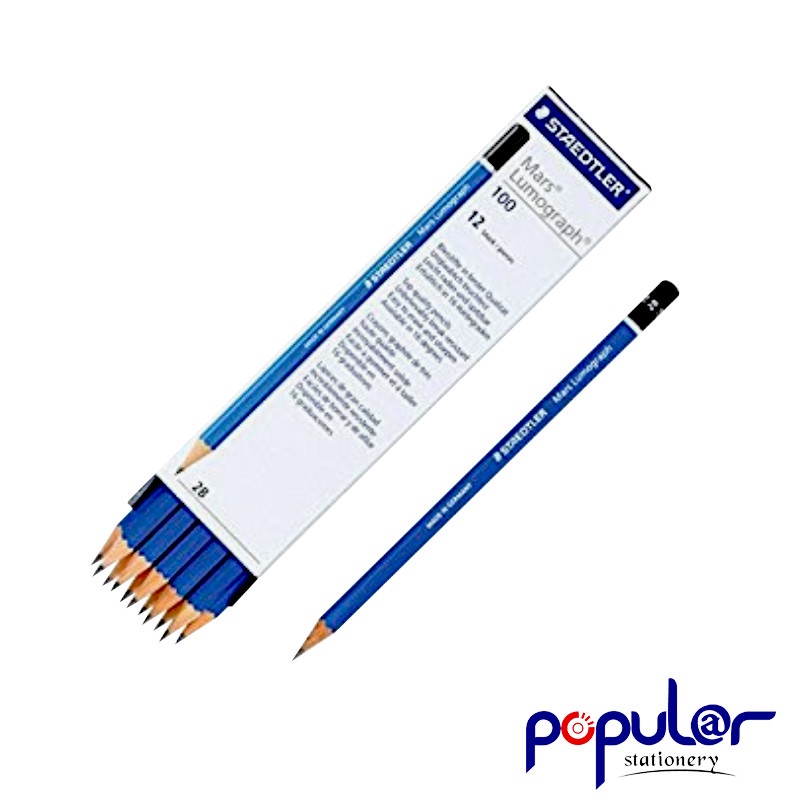 

Pensil 2B Staedtler Biru Lumograph