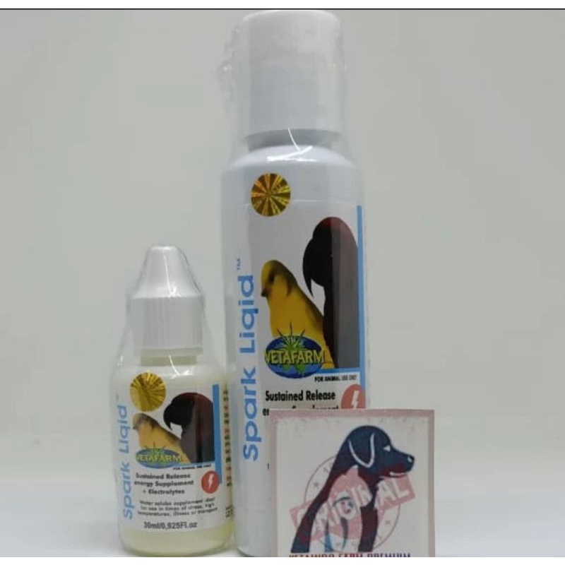 SPARK LIQUID VETAFARM CAIRAN ENERGI UNTUK BURUNG LESUH CAPE