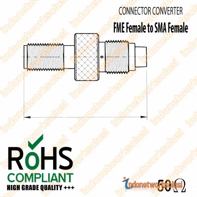 Konektor Connector Converter Fme F (Female) To Sma F (Female)