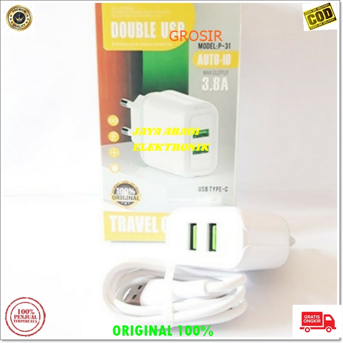 J310 TRAVEL CHARGER 3.8A SATU SET USB TYPE C AWET DAN SUPPORT FAST CHARGING ADAPTIVE ADAPTOR  CASAN ADAPTOR USB TYPE C ADAPTER TC SUPER SPEED ANDROID HP HANDPHONE QUICK QUALLCOM REAL QC AUTO ID BISA UNTUK SEGALA JENIS MERK HANDPHONE YANG MENGGUNAKAN TYPEC