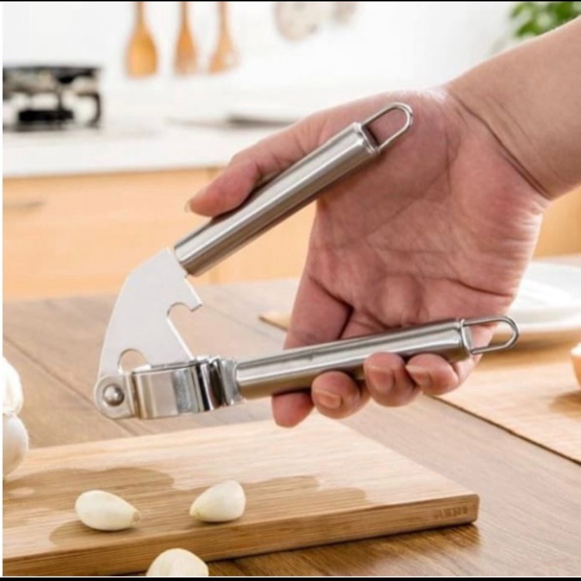 Pemecah Bawang Stainless Steel Garlic Press