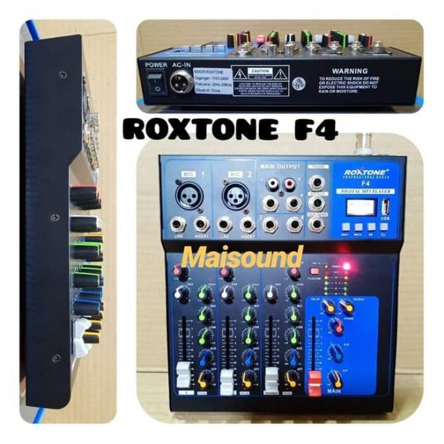 MIXER ROXTONE F4 4 CHANNEL MIXER ROXTONE F 4