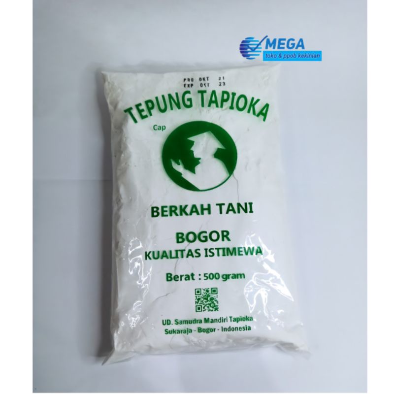 

Tepung Tapioka Cap Berkah Tani Bogor Kualitas Istimewa 500 gr