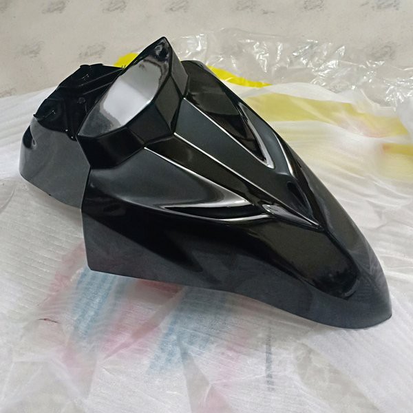 spakbor depan soul gt 125 led blue core 2SX  hitam non original