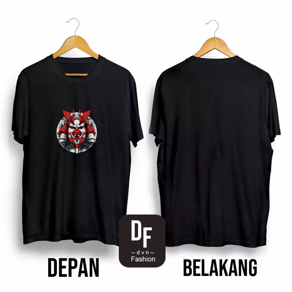Kaos DF - Kaos Distro Pria Wanita SAMURAI JEPANG Cotton Combed 30s (S-XXL) Kaos Tulisan Lucu / Kaos 
