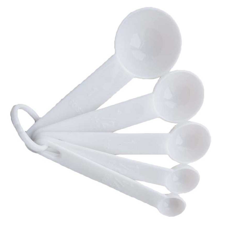 Sendok Takar Cup Measuring Spoon 5 PCS Set Sendok Penakar Bumbu Gula Kopi DLL - Alat Peralatan Perle
