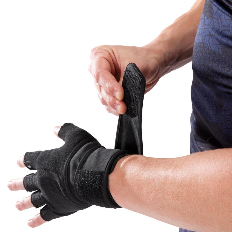 DOMYOS 900 Sarung Tangan Latihan Beban Gym With Double Rip-tab Cuff