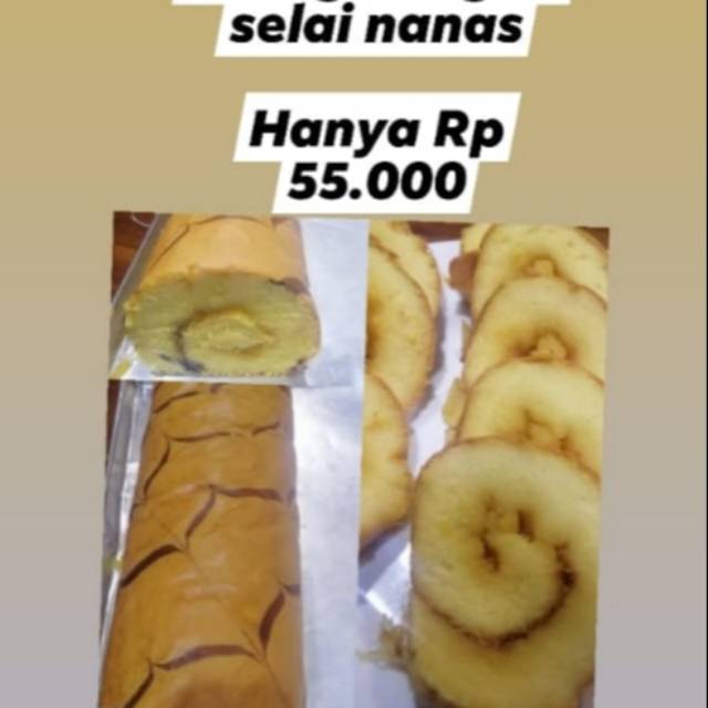 

Bolu gulung selai nanas