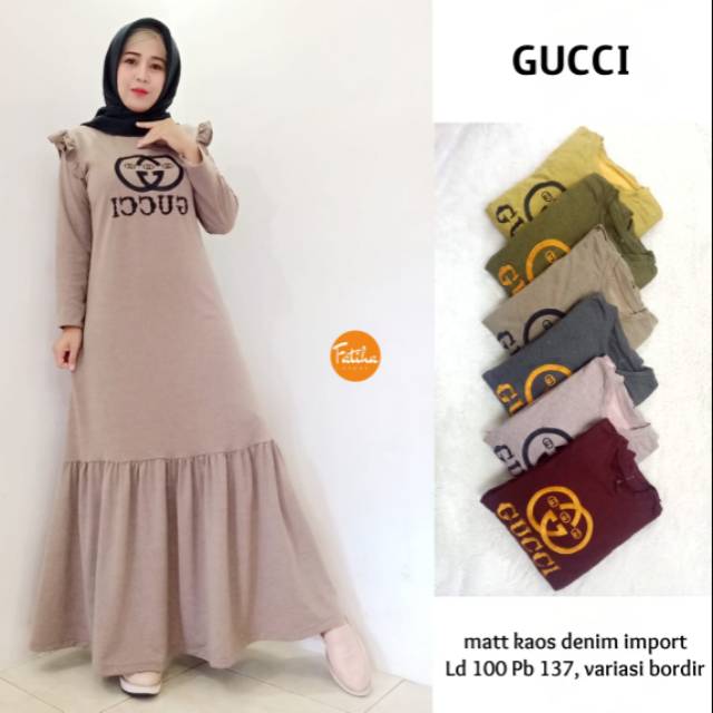 Gamis Wanita Gucci Original Fatiha Store