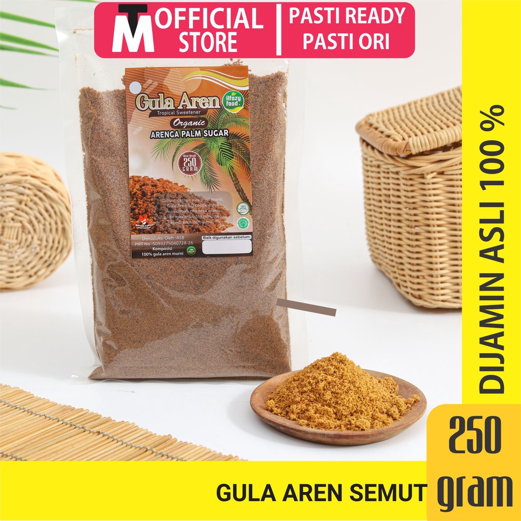 ILFAZY FOOD Gula Aren Semut Organik Murni 250 gram