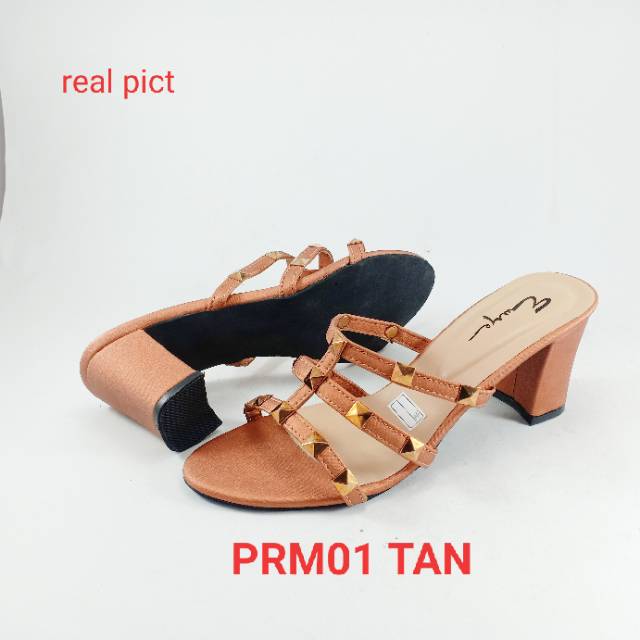 EMYE - SANDAL HEELS WANITA PRM01 Hak 7 cm / Sepatu Heels Wanita / Sepatu Wanita