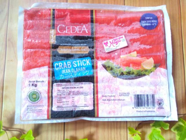 Stick crab satuan chikuwa halal frozen food kepiting olahan seafood bakso shabu shabu sushi crab stick