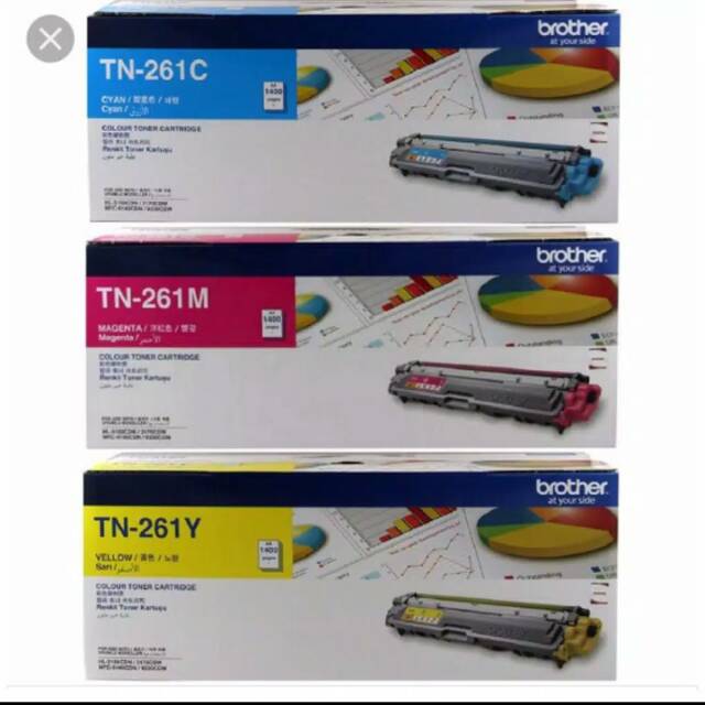 Brother Toner TN 261 C/Y/M Original MFC-9330CDW MFC-9140CDN