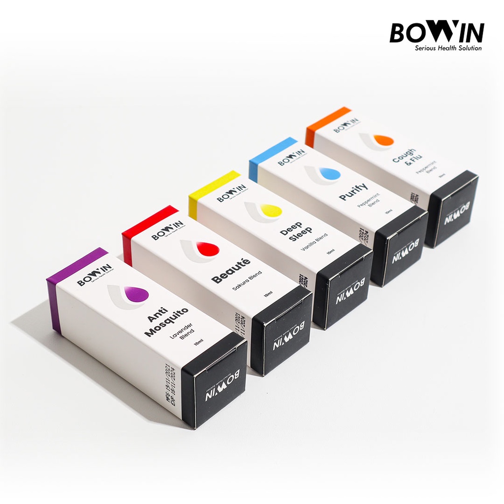 Bowin Essential Oil + Dry Flower | 100% Organic &amp; Therapeutic - Water Based Aromatherapy | (Humidifier, diffuser, air purifier)