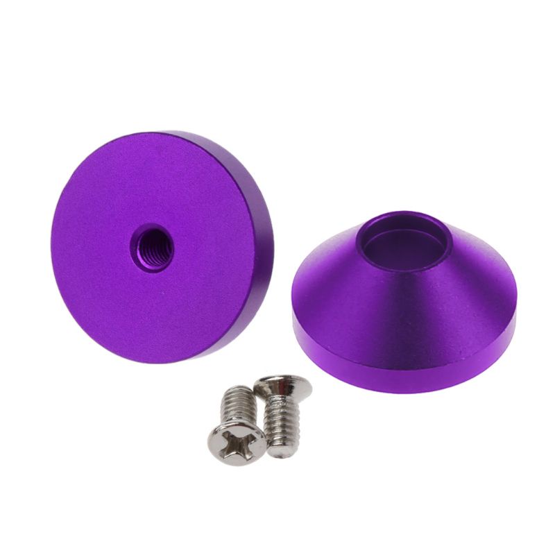 Btsg 2Pcs Kaki Keyboard Mekanik Anodized Aluminium CNC Feet Metal Untuk Case Untuk w/Sekrup Merah Abu Tua Hitam Silver fo