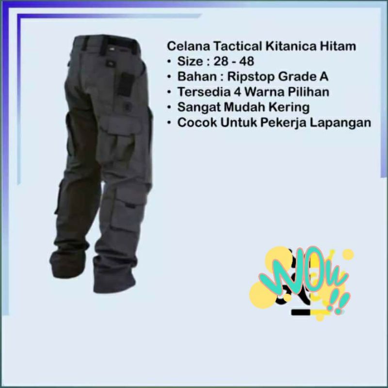 (COD)CELANA PANJANG TACTICAL KITANICA CARGO OUTDOR PREMIUM