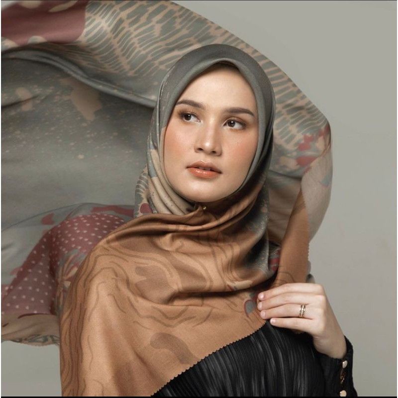 Hijab denay segi empat Lasercut MS Hijab /kerudung motif terbaru-MS 26