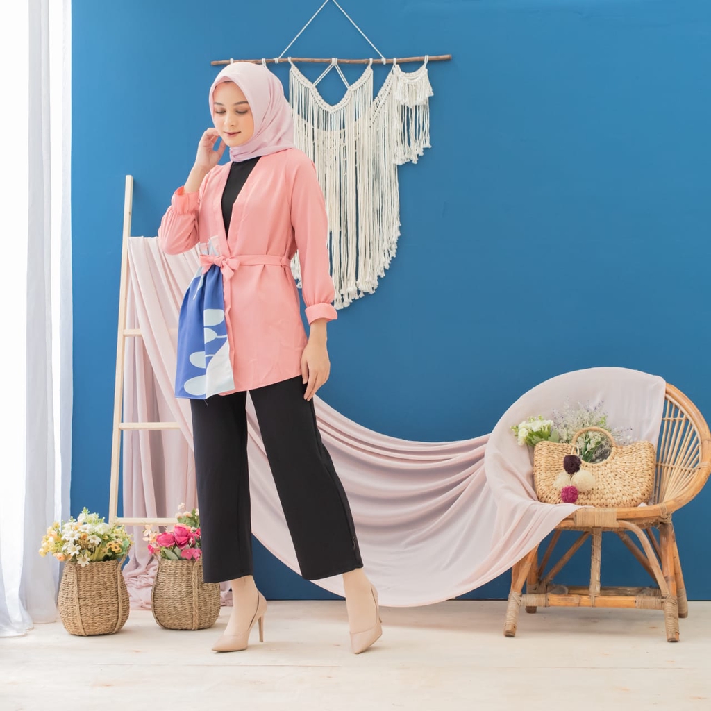 ZAHRA - Cardigan Wanita Muslim Alisa Cardy