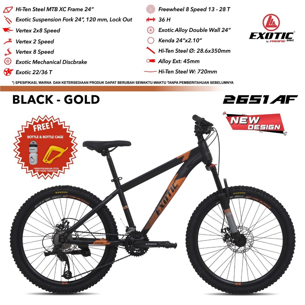 SEPEDA GUNUNG / MTB 24" EXOTIC 2651 AF