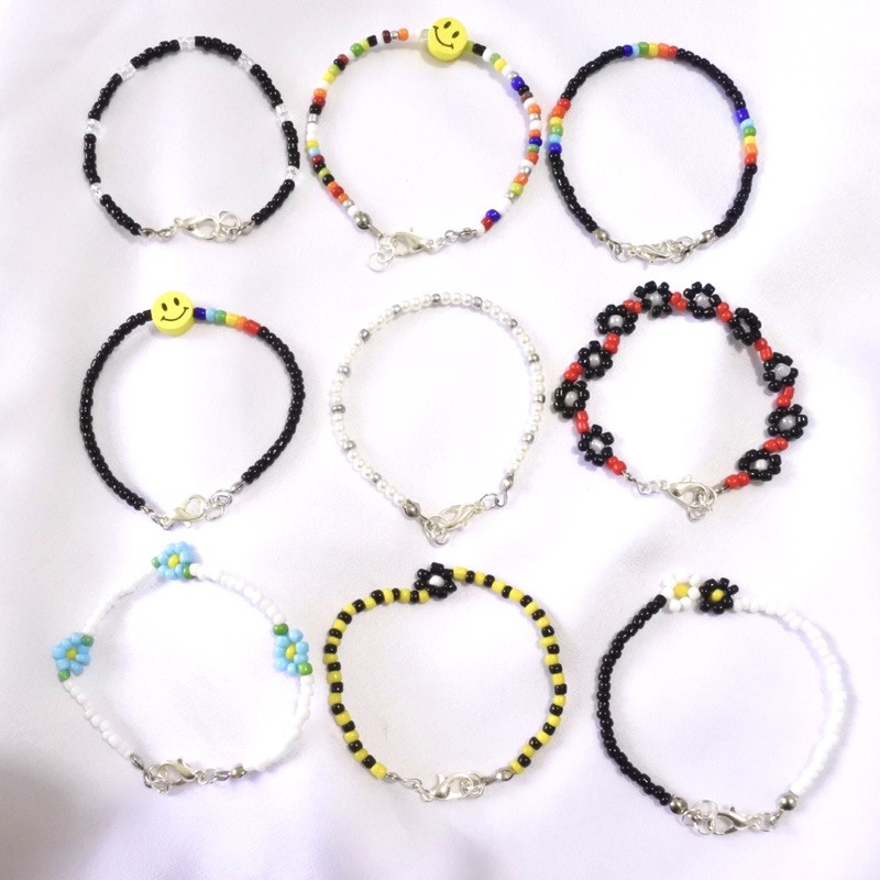 Kpop Idol Beads Bracelet | Gelang Manik Kpop | Suga | V | Taeyong | Wooyoung | Mino | Hyunjin |