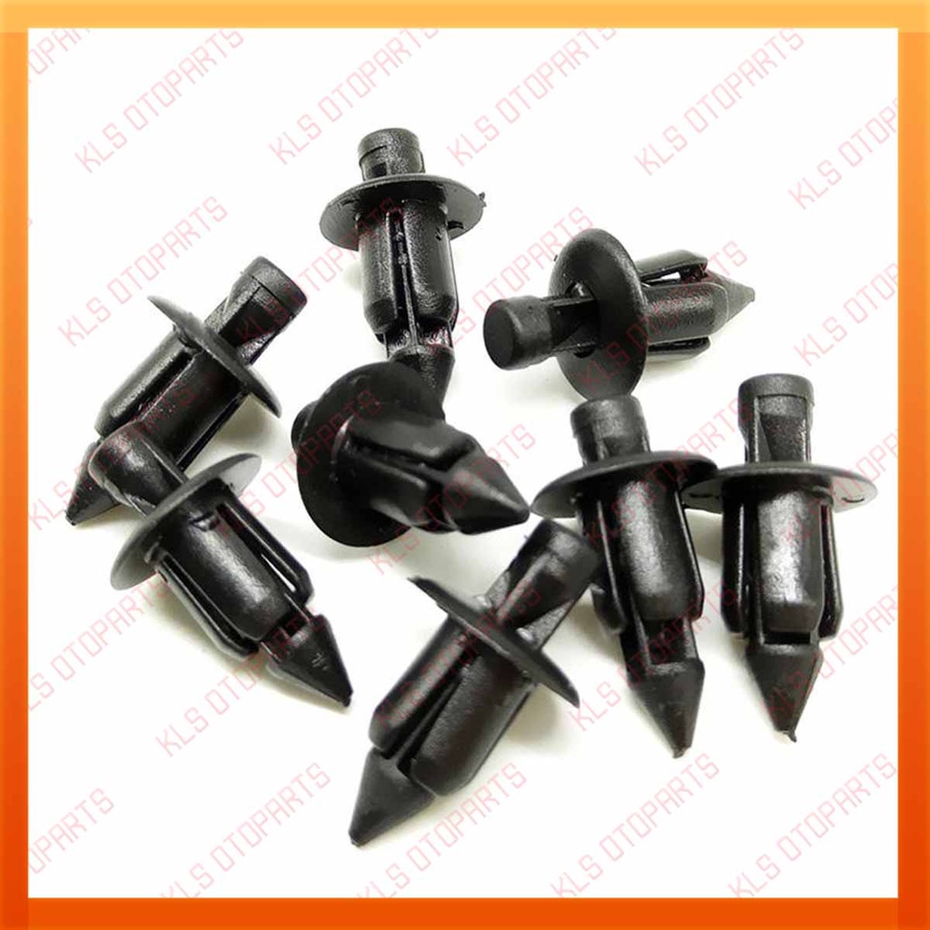GROSIR Rivet Clip Plastik rivet plastik hitam ukuran kecil dan besar