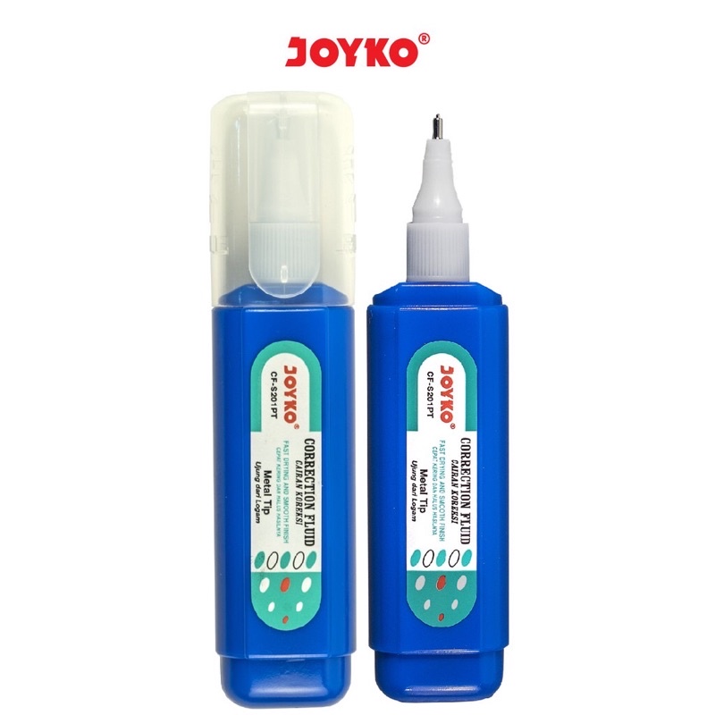 

CORRECTION FLUID MEREK JOYKO / TIPE X CAIR / STIPO CAIR MEREK JOYKO CF-S201 PT
