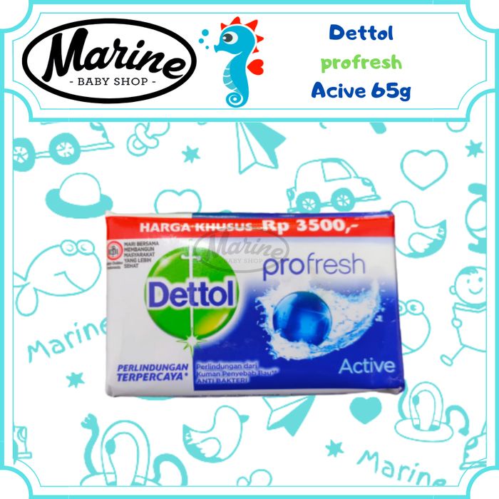 Dettol Active Anti Bakteri Sabun Batang 65 gr