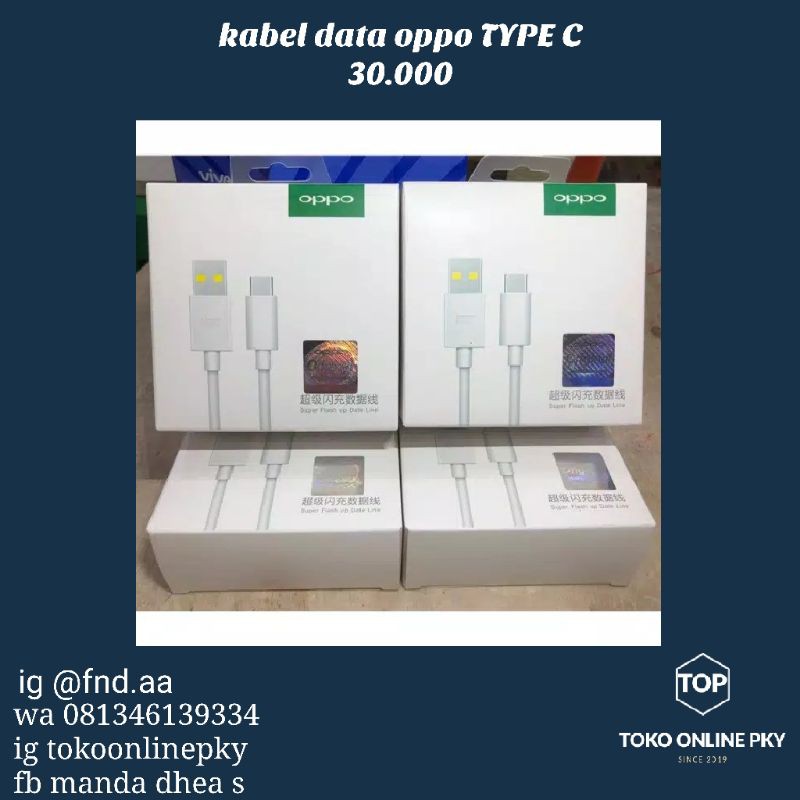 kabel data oppo type c