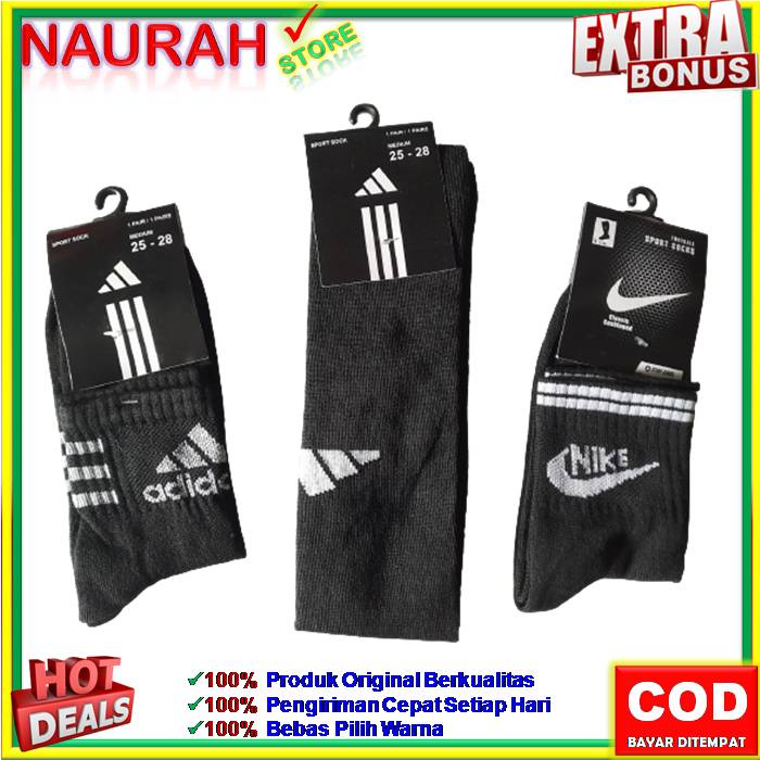 KAOS KAKI PRIA SPORTY KANTORAN SPANDEX HITAM