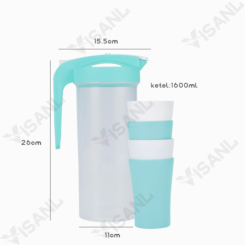 Teko Set of 5 Pcs/Water Jug /Ceret Air Plastik/Teko Air/ Pitcher Water Jug Infused Eskan Air Minum