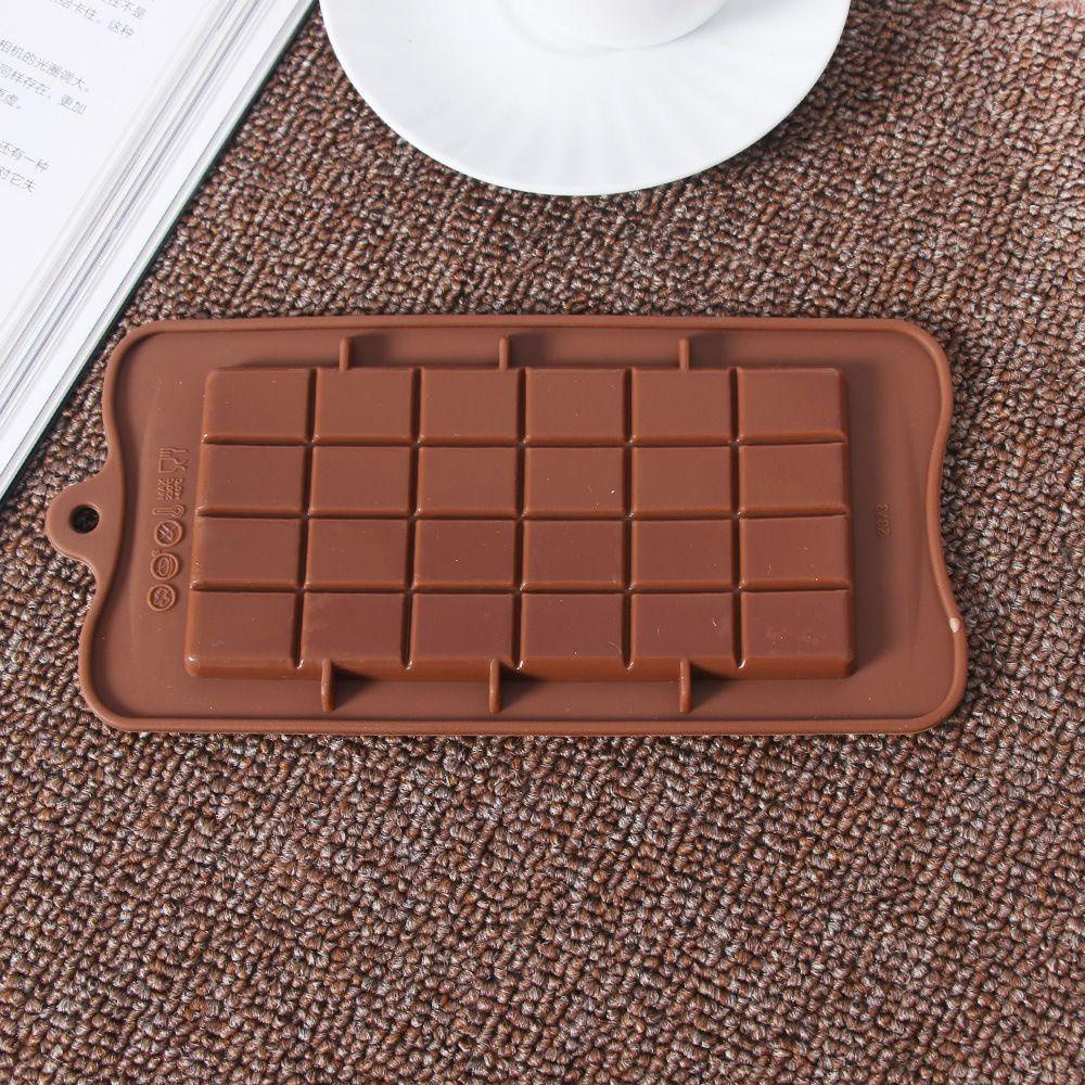 [Elegan] Alat Baking Silikon Persegi Cetakan Coklat Pastry Candy Maker Sugar Bar Blok Ice Tray