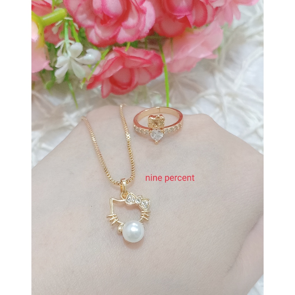 set perhiasan anak kalung LOVE free CINCIN