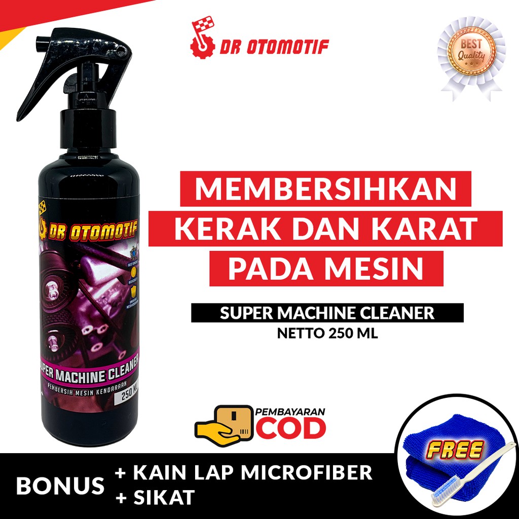 DR SUPER MACHINE CLEANER  Pembersih Mesin Kendaraan Kap Mesin Blok Mesin Dr Otomotif 250 ml