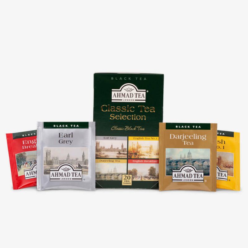 

AHMAD TEA Classic Tea Selection of 4 Black Teas 20 Teabags