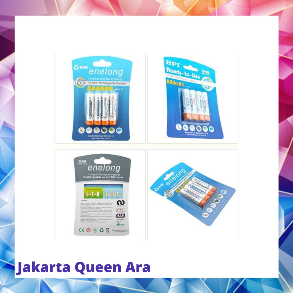 Enelong Baterai Cas Rechargeable Ni-Mh AAA 900mAh 4PCS - HR03 / MN240