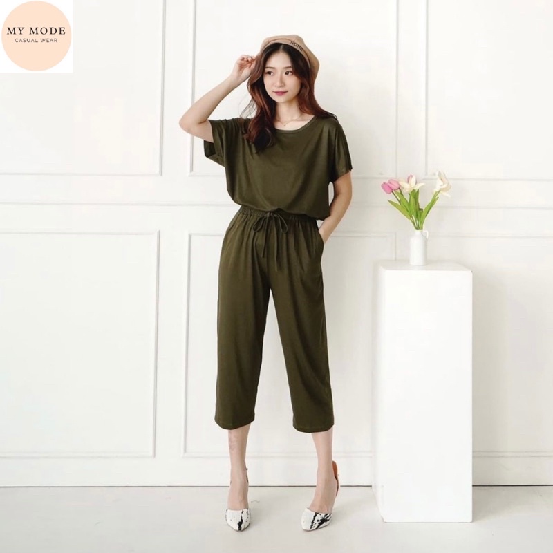 Rayon Set Polos Wanita Best Seller - Setelan Wanita