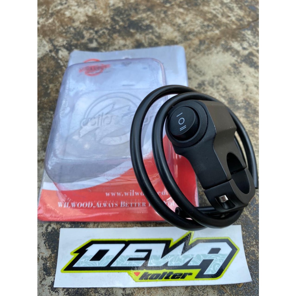 SAKLAR TOMBOL LAMPU ON OFF FULL ALUMINIUM ALLOY MOTOR UNIVERSAL RXK FINO PCX VIXION KLX WR CRF DLL