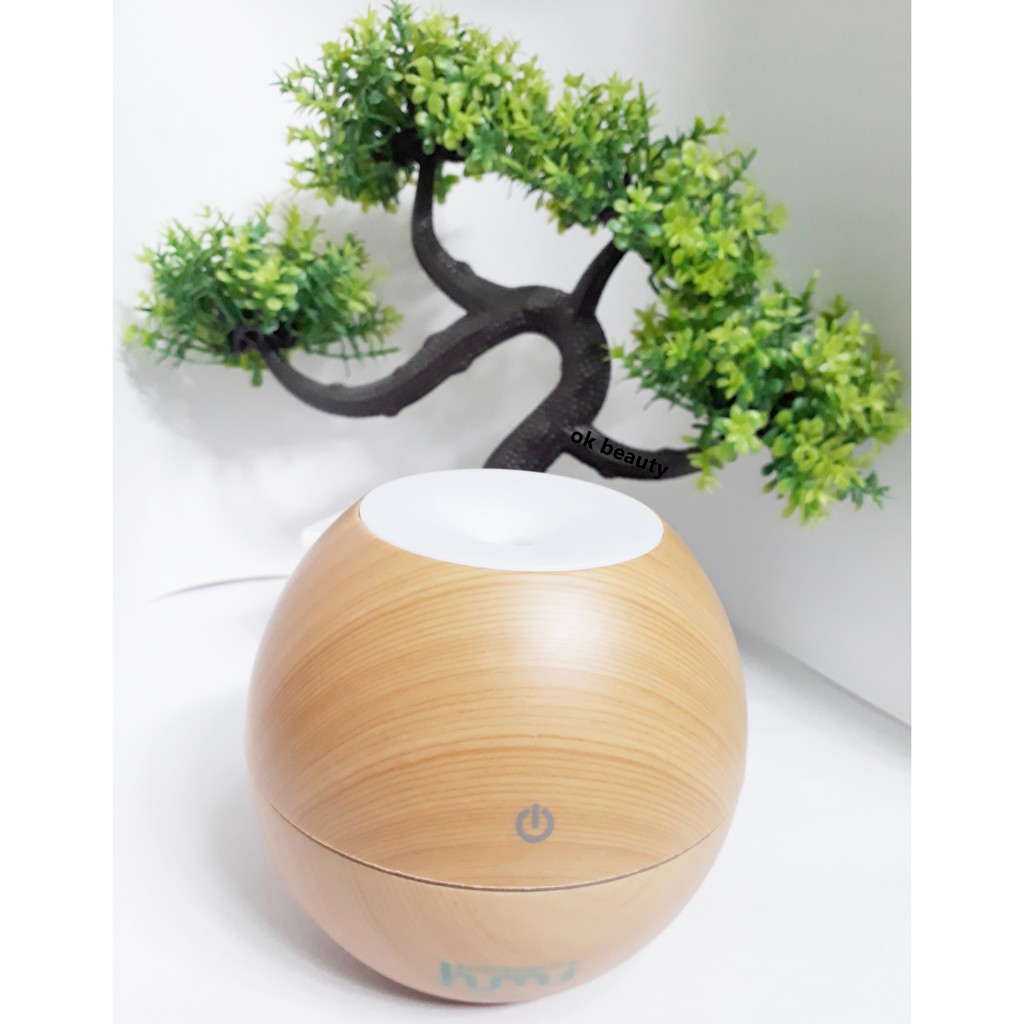 DIFFUSER AROMATERAPI RUANGAN ELEKTRIK MURAH MOTIF CORAK KAYU PENGHARUM HUMIDIFIER-NM007-WOODEN+FREEOIL