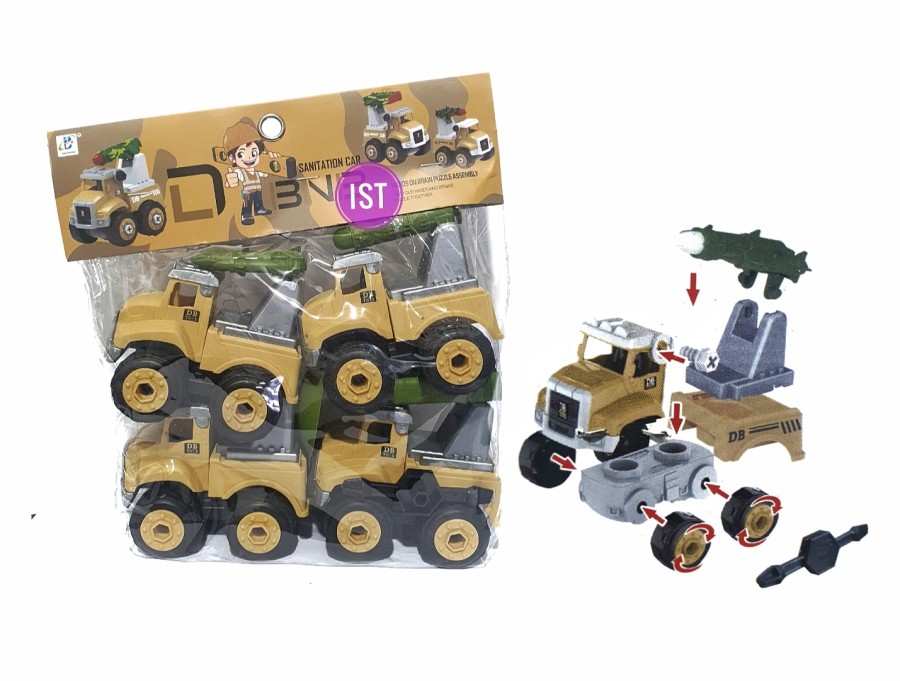 Mainan Bongkar Pasang Military Vehicle DBNB 4 pcs No DB6066-10