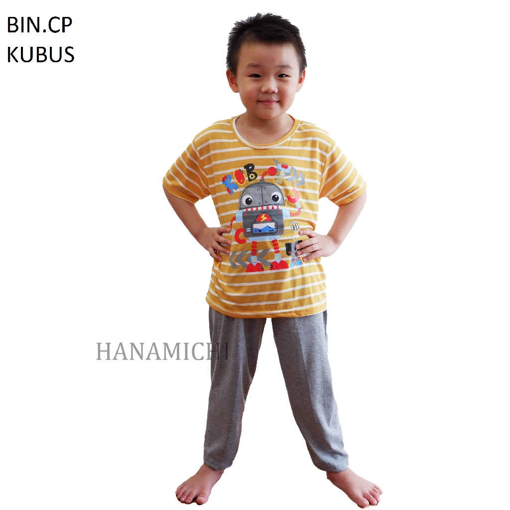 Hanamichi BIN.CP Baju Tidur Anak Lengan Pendek