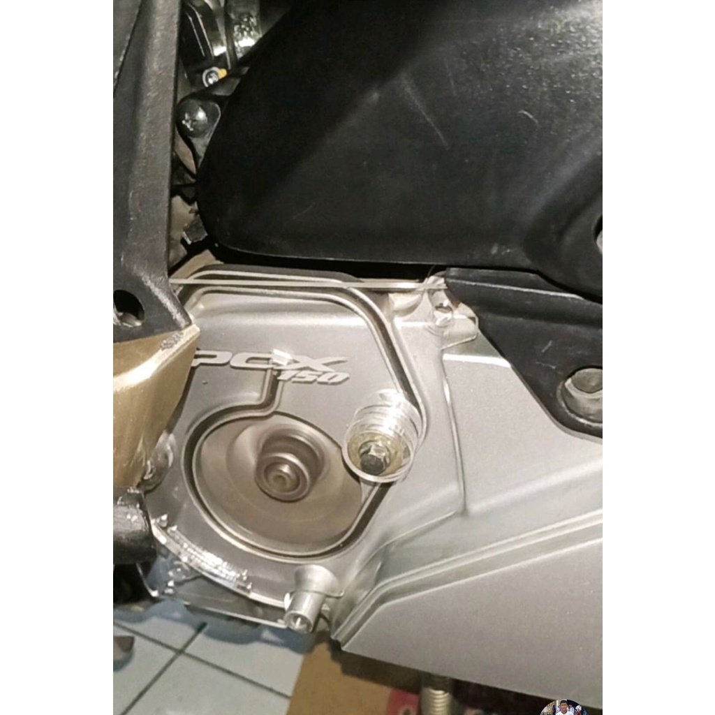 COVER CVT PCX 150 &amp; PCX 160  COVER CVT PCX BAHAN AKRILIK TEBAL 3MM INCLUDE RING AKRILIK