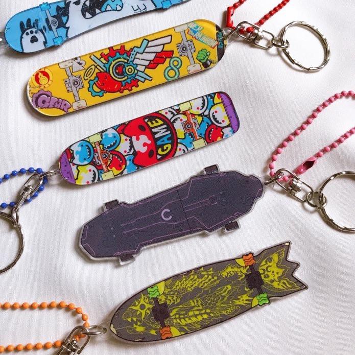 LANGSUNG BELI SK8 THE INFINITY SKATEBOARD KEYCHAIN REKI LANGA JOE CHERRY BLOSSOM MIYA - READ DESCRIP