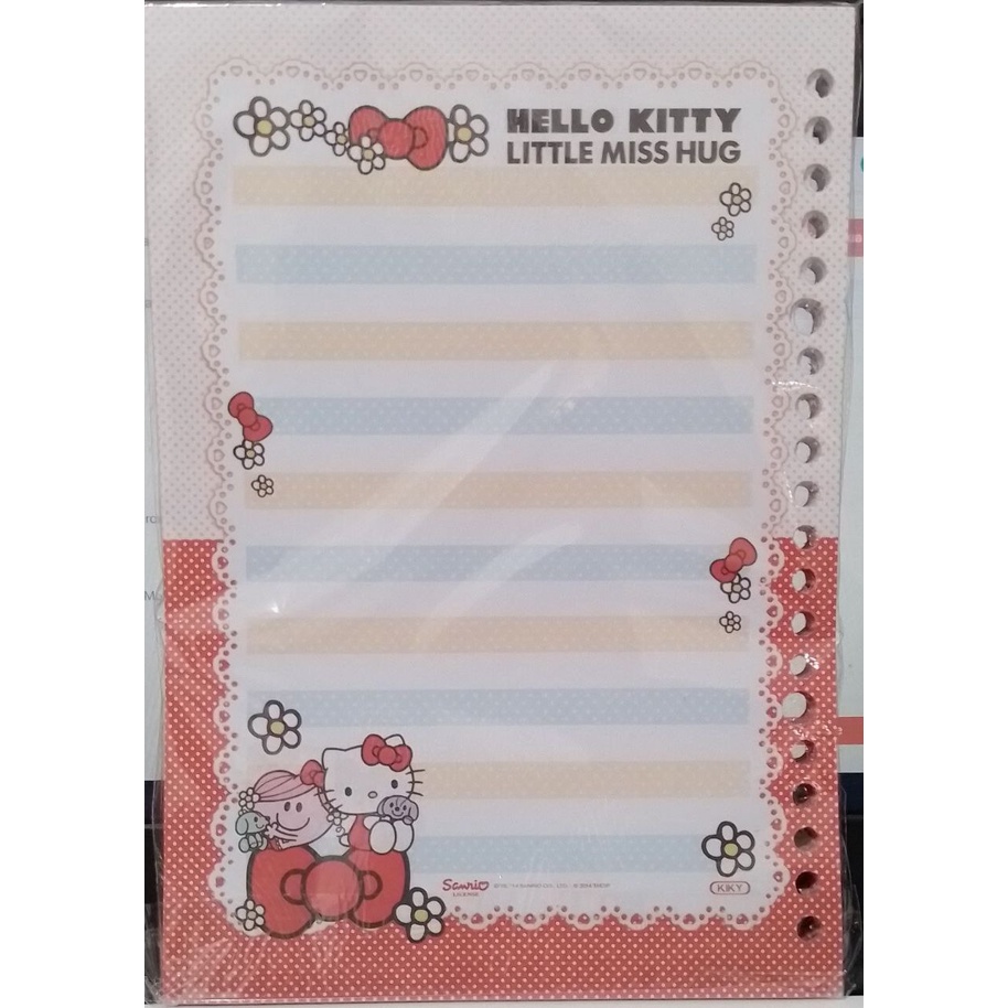 Kiky Loose Leaf Fancy Hello Kitty 100 lembar / Isi Binder