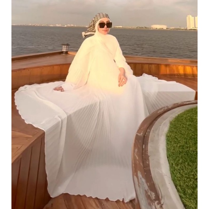 Gamis Plisket Viral  Shellasaukia Original